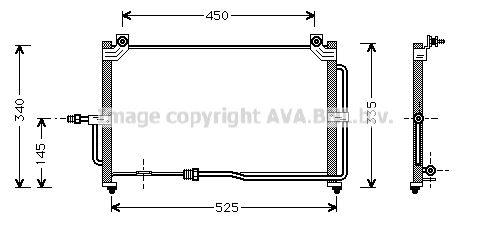 AVA QUALITY COOLING Конденсатор, кондиционер DW5028